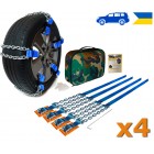 Браслеты противоскольжения цепные Внедорожник AutoBraslet R14-R20 усиленные (4 шт.)