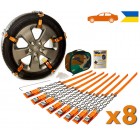 Браслеты противоскольжения цепные Легковые AutoBraslet R12-R17 (8 шт.)