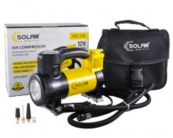 Автомобильный компрессор Solar AR206 с LED фонарем